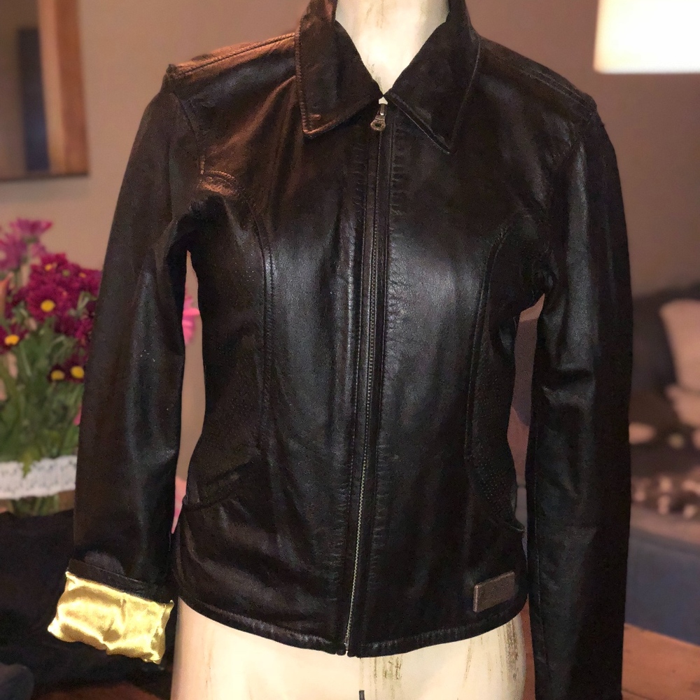 Vintage Harley Davidson leather jacket XS